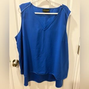Lane Bryant Size 24 Royal Blue V-Neck Sleeveless Camisole